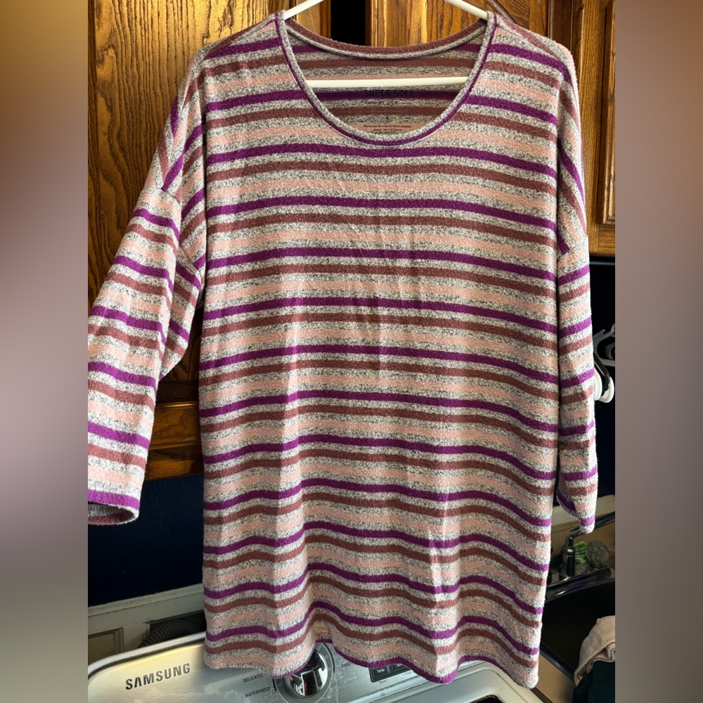 Torrid Super Soft Plush size 2 Striped Top
